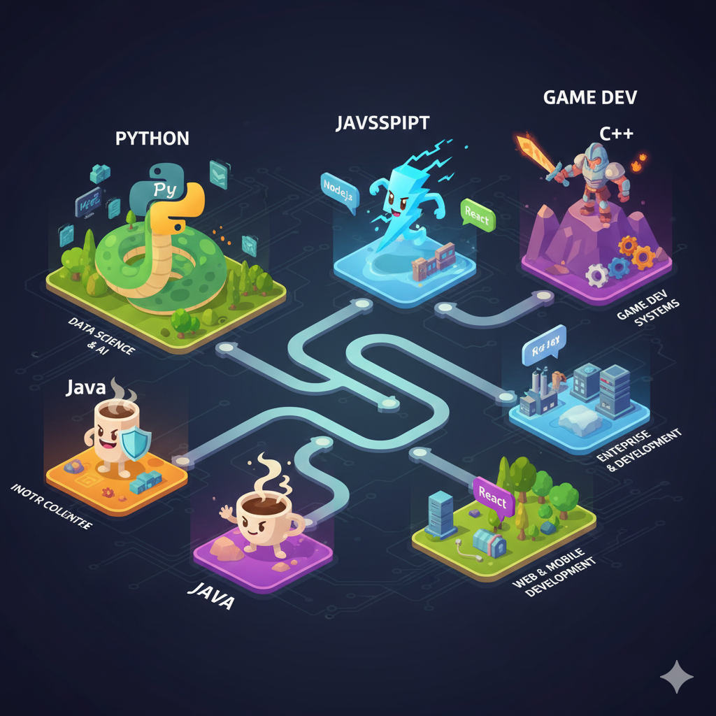 Escolhendo a Primeira Linguagem de Programação: Qual Linguagem Aprender em 2026