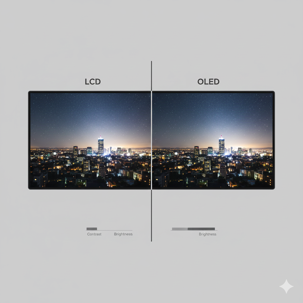 OLED, AMOLED ou IPS: O Guia Definitivo de Engenharia de Display em 2026